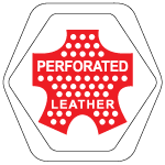 Perforated leather
